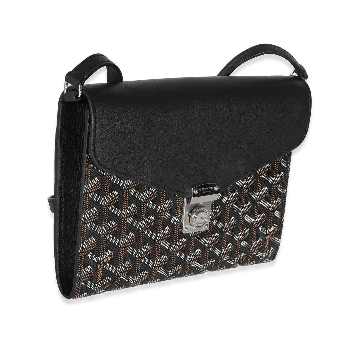 Black Goyardine Canvas Chypre Wallet Pouch