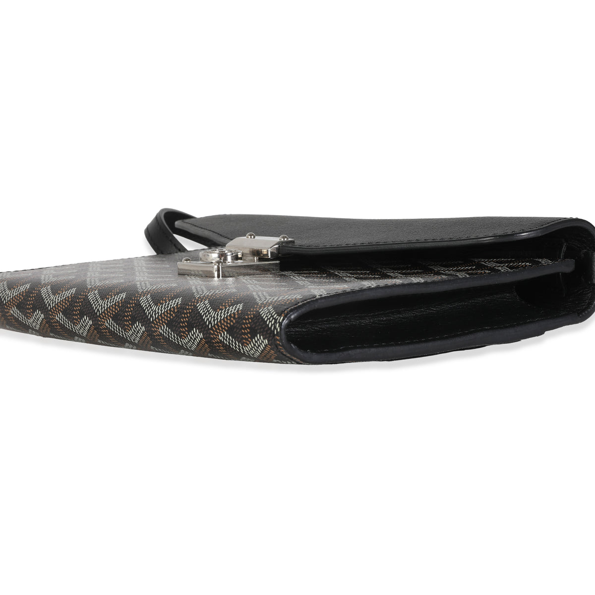 Black Goyardine Canvas Chypre Wallet Pouch