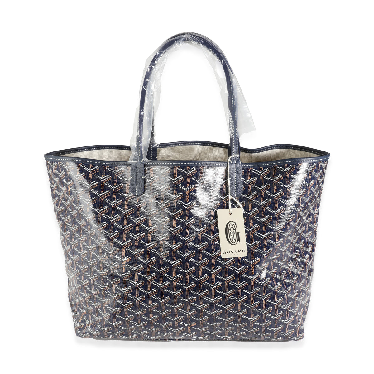 Navy Goyardine Canvas Saint Louis PM