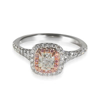 0.54 ct Cushion Modified Diamond Soleste Engagement Ring