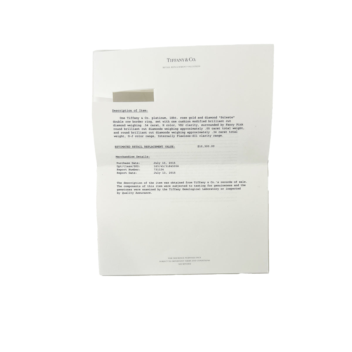 0.54 ct Cushion Modified Diamond Soleste Engagement Ring