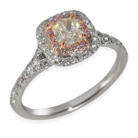 0.54 ct Cushion Modified Diamond Soleste Engagement Ring