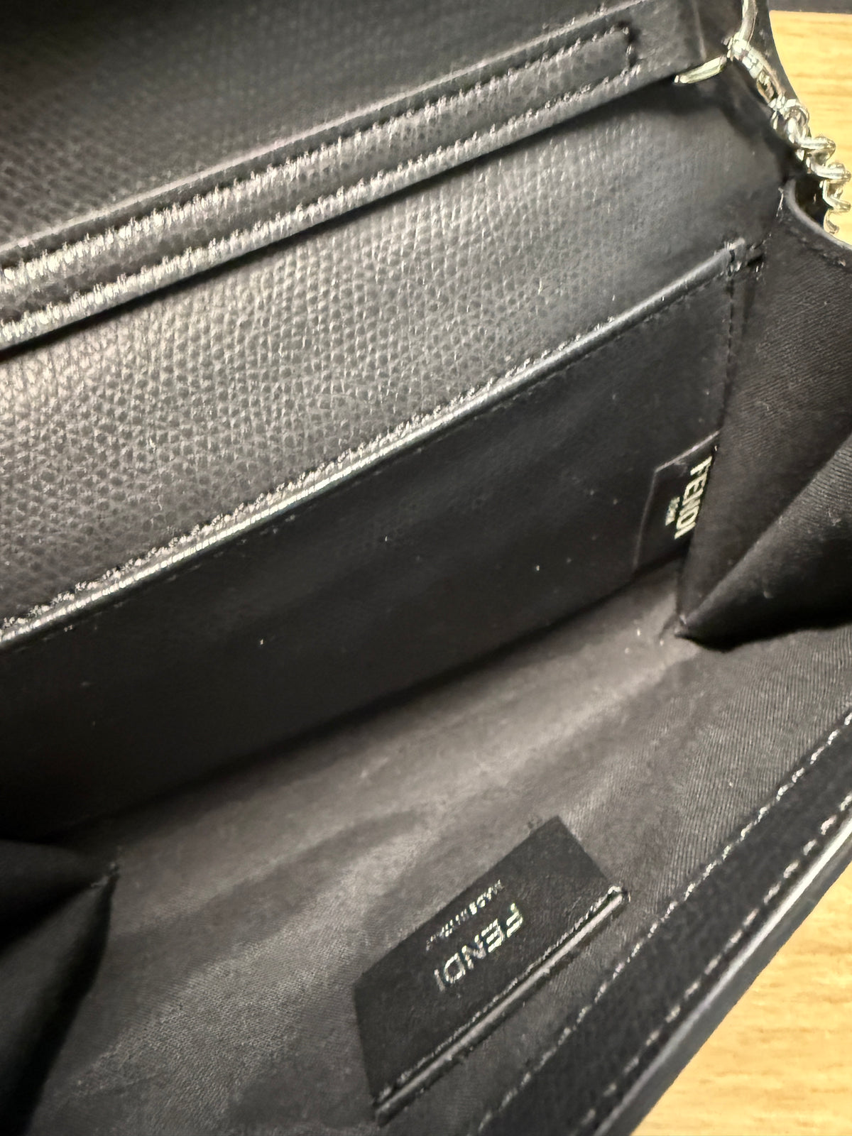 Black Vitello Cruise F Is Fendi Wallet On Chain