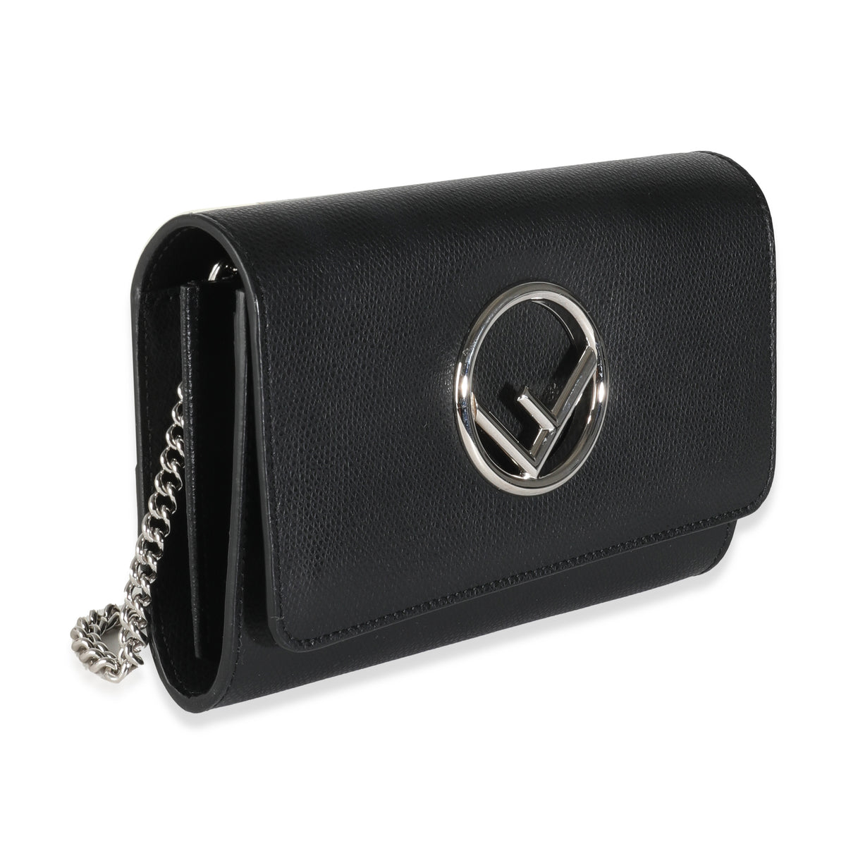 Black Vitello Cruise F Is Fendi Wallet On Chain