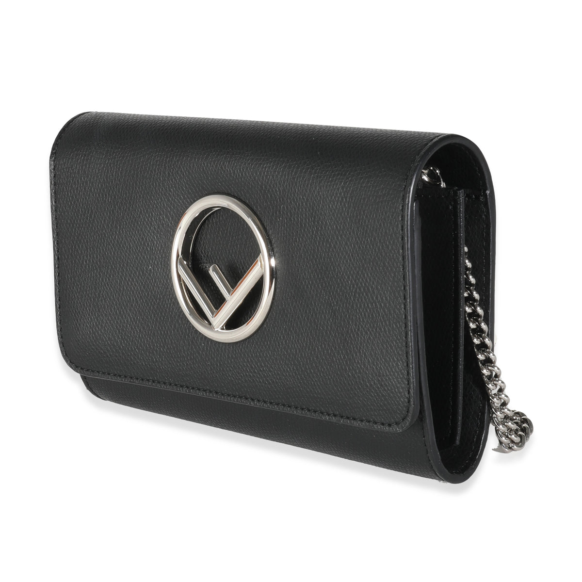 Black Vitello Cruise F Is Fendi Wallet On Chain
