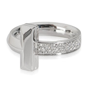 Tiffany T Diamond Ring in 18k White Gold 0.21 CTW