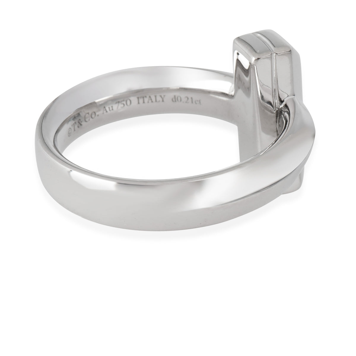 Tiffany T Diamond Ring in 18k White Gold 0.21 CTW