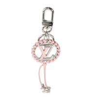Silver Metal Pink Very Bag Charm Key Holder