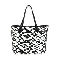 x UF Black White Tufted Monogram Neverfull MM