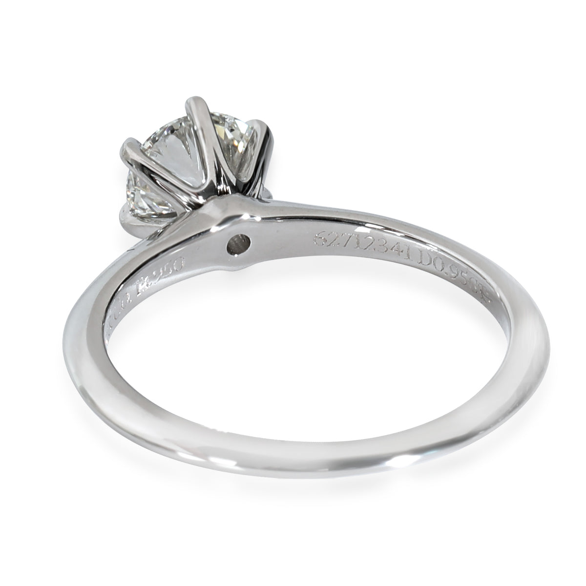 Tiffany & Co. 0.95 ct Round Brilliant Diamond Engagement Ring bv