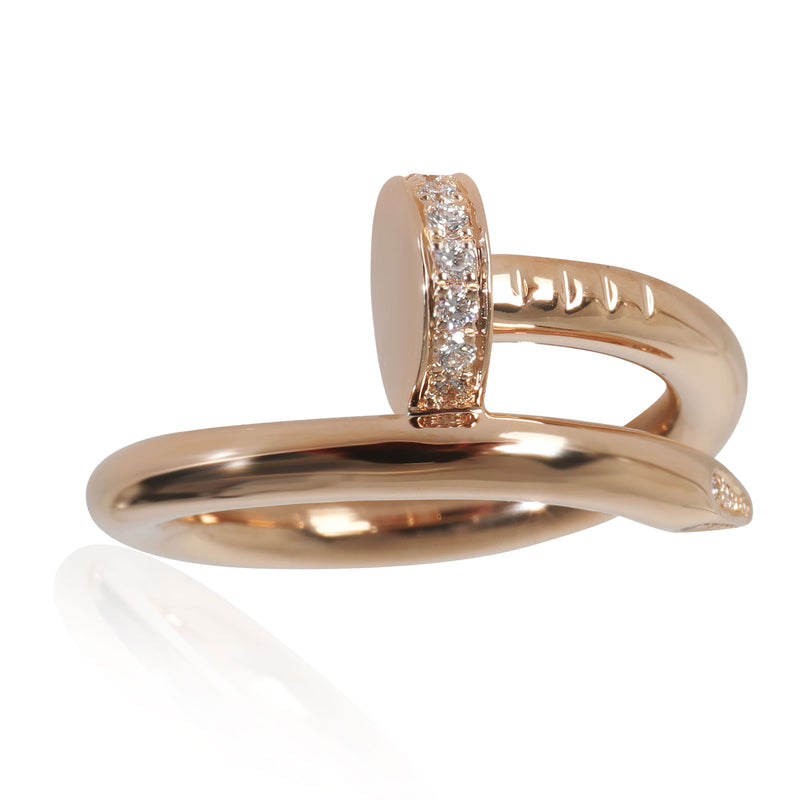 Cartier Juste Un Clou Ring, Diamonds (Rose Gold) fv