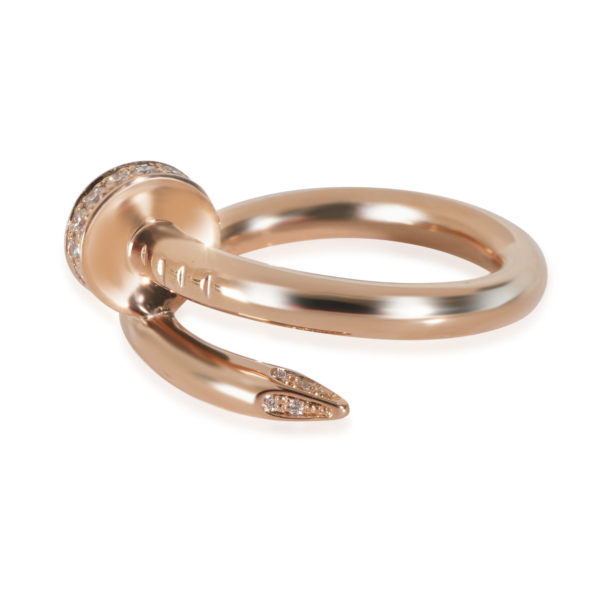 Cartier Juste Un Clou Ring, Diamonds (Rose Gold) sv
