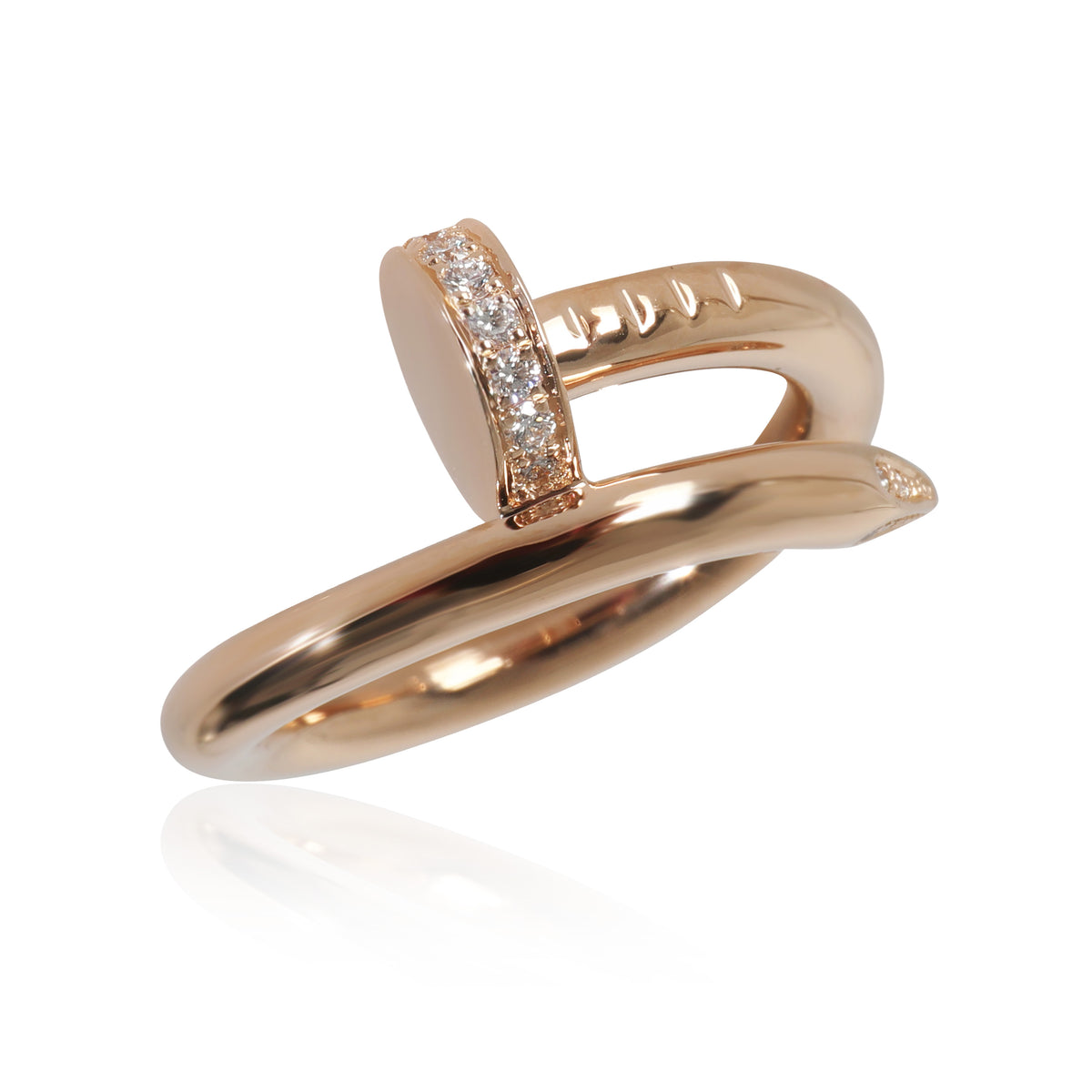 Juste Un Clou Ring, Diamonds (Rose Gold)