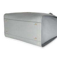 Grey Caviar Studded Medium Deauville Tote