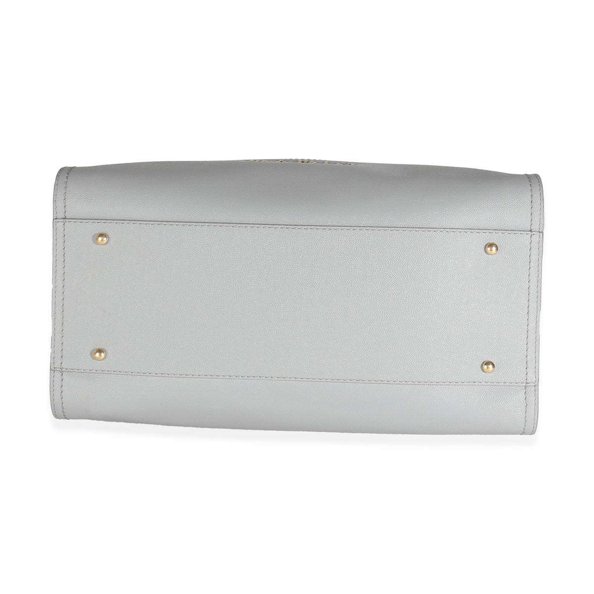 Grey Caviar Studded Medium Deauville Tote