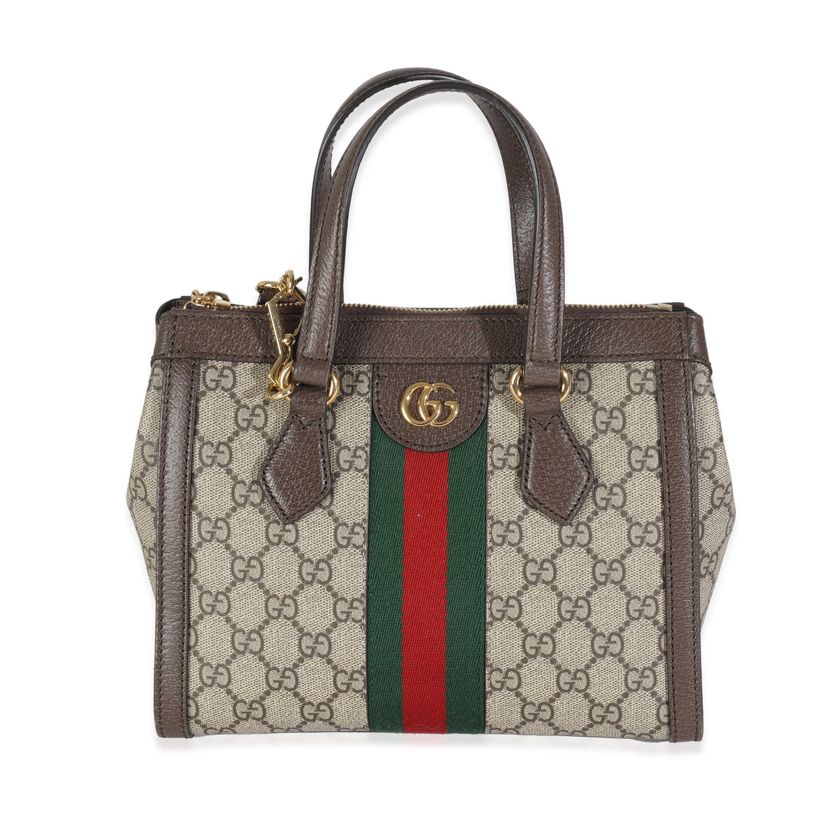 Beige GG Supreme Canvas Small Ophidia Tote