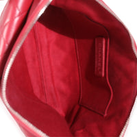 Burgundy Quilted Lambskin Front Pocket Camera Bag