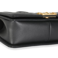 Black Quilted Calfskin Medium Boy Bag
