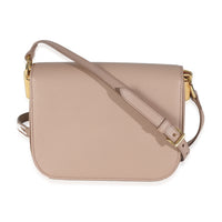Cipria Saffiano Lux Embleme Flap Shoulder Bag