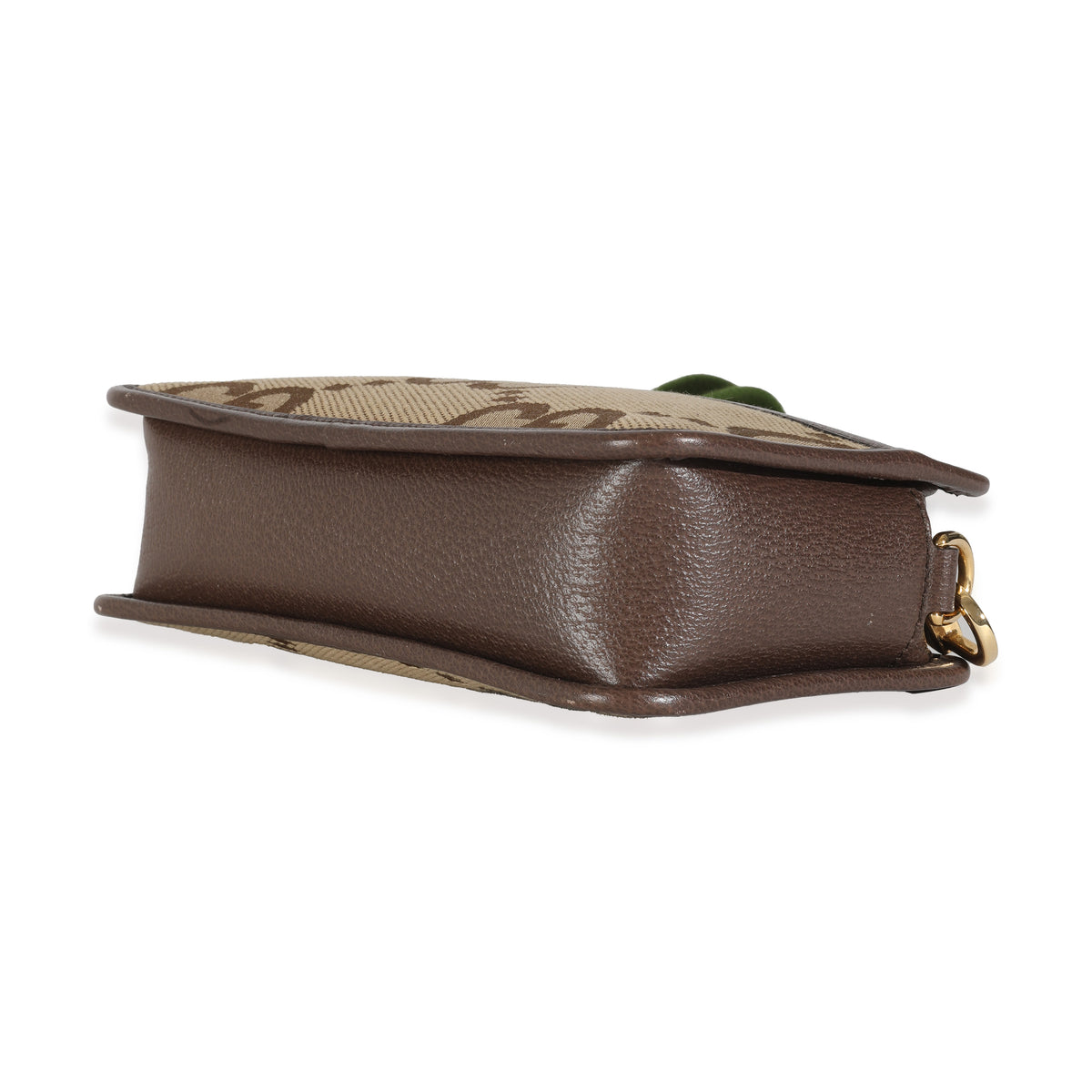 Dollar Calfskin Beige Jumbo GG Canvas Web Mini Crossbody Bag