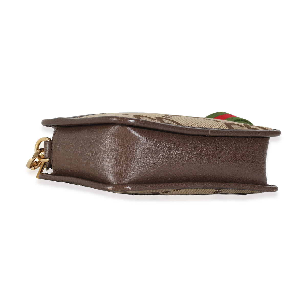 Dollar Calfskin Beige Jumbo GG Canvas Web Mini Crossbody Bag