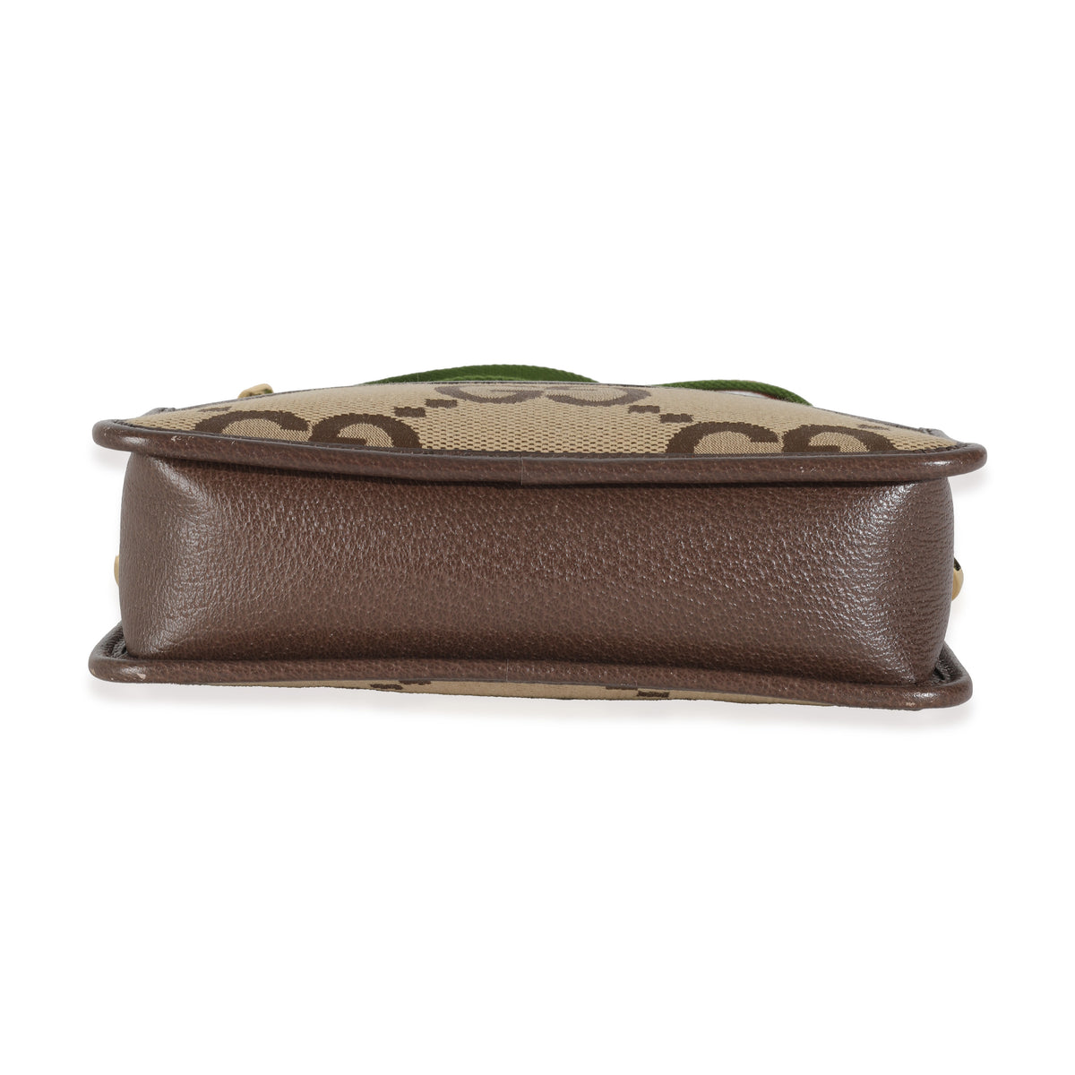 Dollar Calfskin Beige Jumbo GG Canvas Web Mini Crossbody Bag