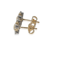 Schlumberger Lynn Earrings in 18k Yellow Gold/Platinum 0.28 CTW