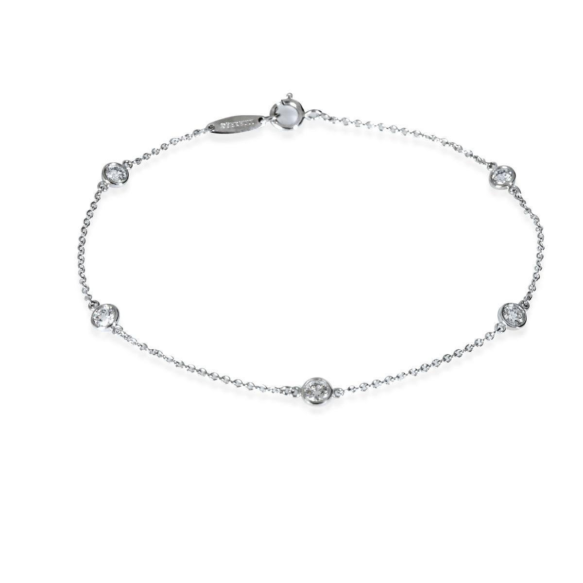Elsa Peretti Diamond Bracelet in  Platinum 0.4 CTW