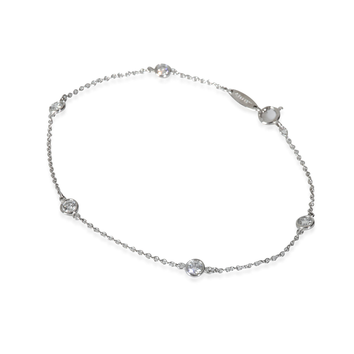 Elsa Peretti Diamond Bracelet in  Platinum 0.4 CTW
