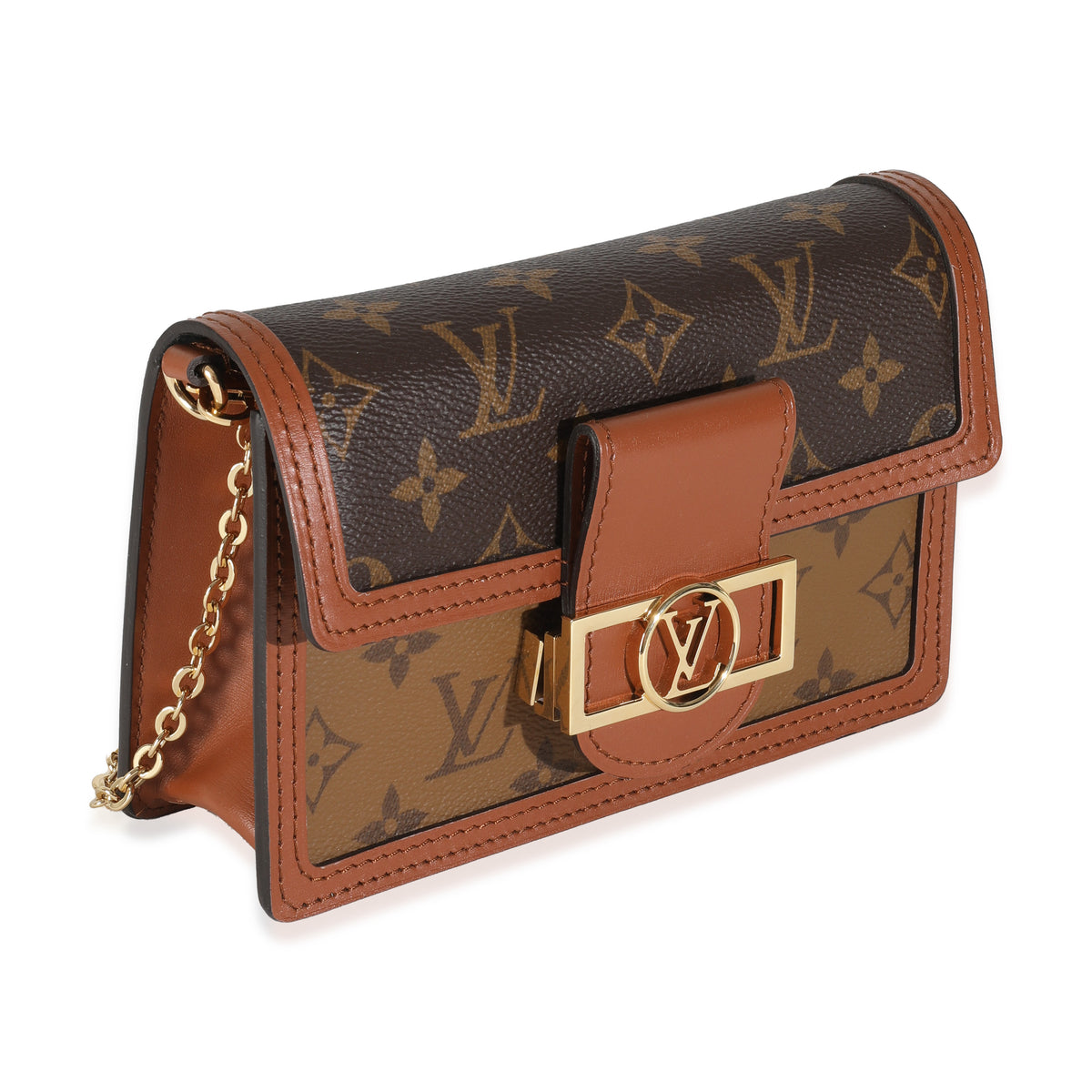 Louis Vuitton Reverse Monogram Canvas Dauphine Chain Wallet
