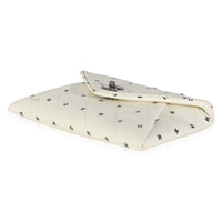 White Lambskin CC Logo Envelope Clutch With Chain