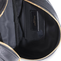 Black Quilted Lambskin Lolita Cosmetic Pouch