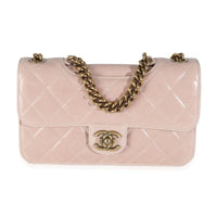 Beige Quilted Calfskin Perfect Edge Flap Bag