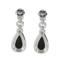 David Yurman Onyx Diamond Earring in  Sterling Silver 1.25 CTW bv