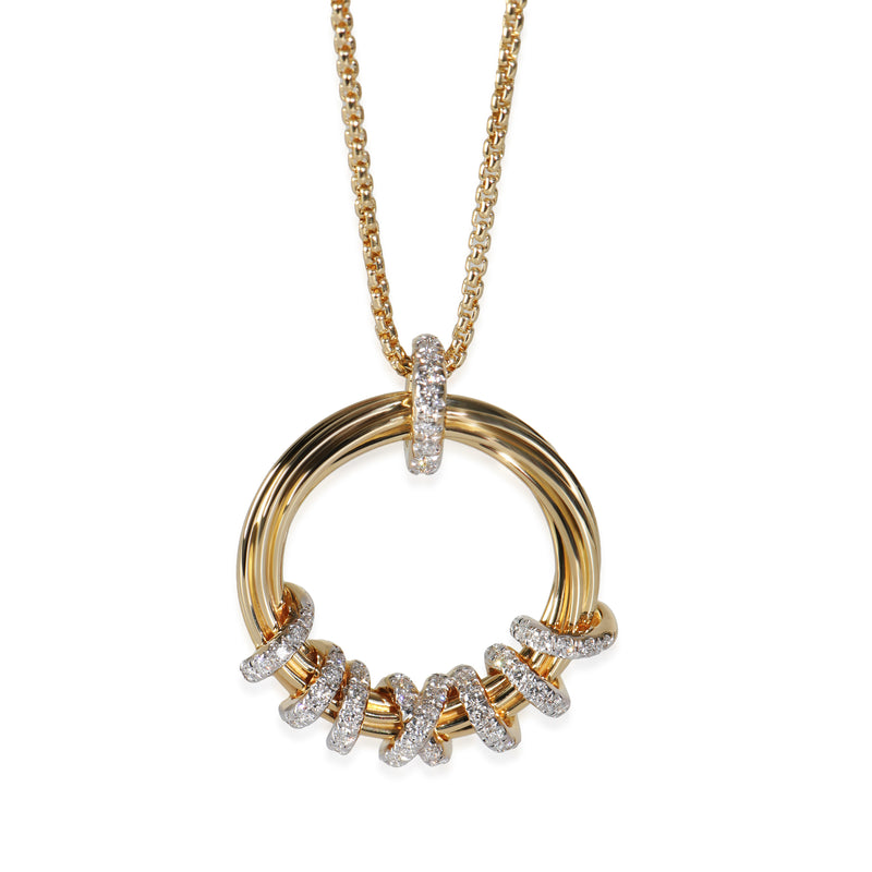 Helena Pendant in 18k Yellow Gold 0.28 CTW