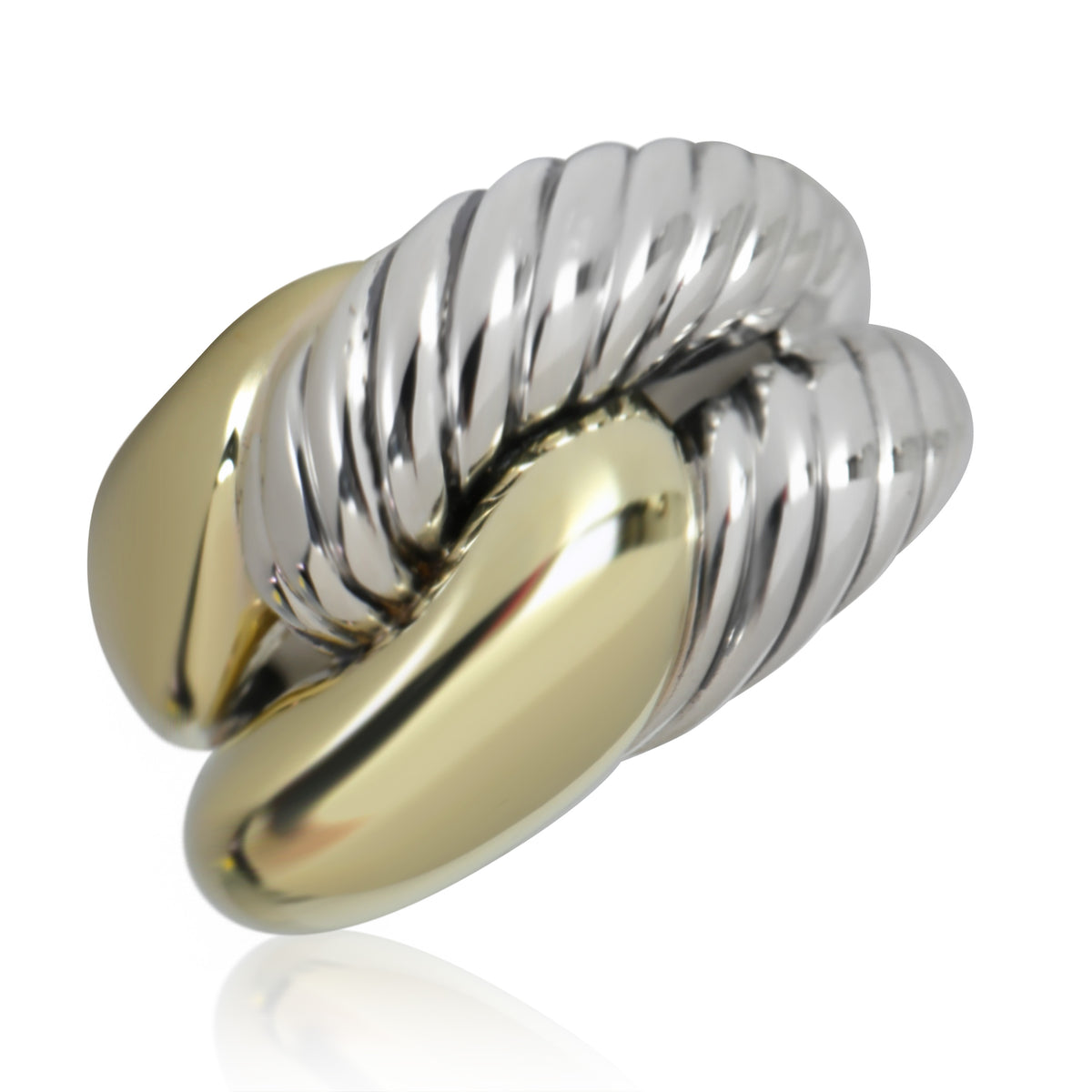 Labyrinth Ring in 14k Yellow Gold/Sterling Silver