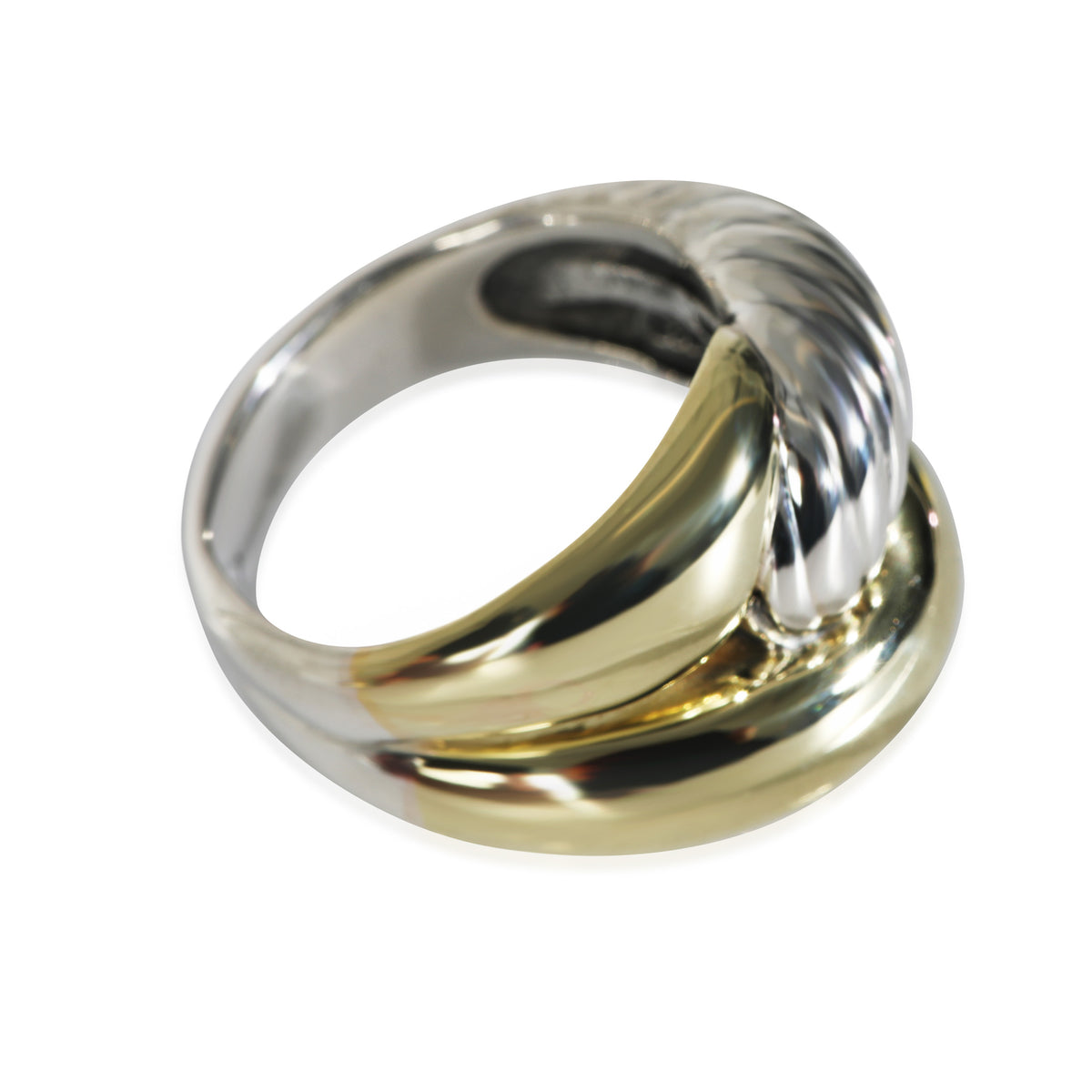 Labyrinth Ring in 14k Yellow Gold/Sterling Silver