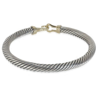 Cable Buckle Bracelet in 14k Yellow Gold/Sterling Silver