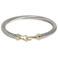 Cable Buckle Bracelet in 14k Yellow Gold/Sterling Silver