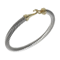 Cable Buckle Bracelet in 14k Yellow Gold/Sterling Silver