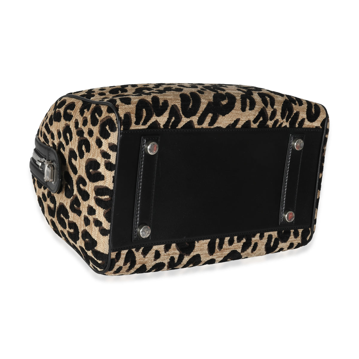 x Stephen Sprouse Black Beige Velvet Leopard Speedy 30