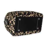 x Stephen Sprouse Black Beige Velvet Leopard Speedy 30