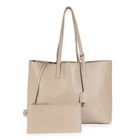 Dark Beige Calfskin Large Shopping Tote