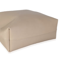Dark Beige Calfskin Large Shopping Tote