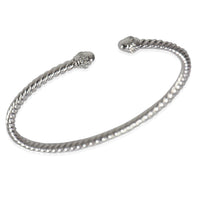 Cable Collection Diamond Bracelet in 18k White Gold 0.07 CTW