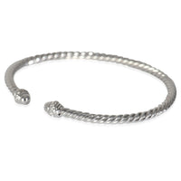 Cable Collection Diamond Bracelet in 18k White Gold 0.07 CTW