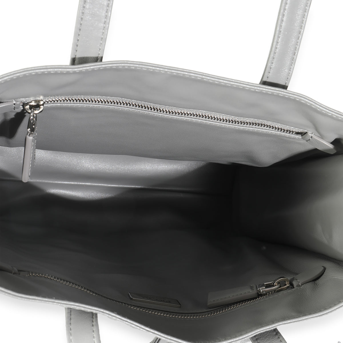 Prada Slate Grey Nappa Small Antique Tote Handbag ad1