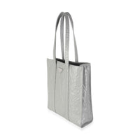 Prada Slate Grey Nappa Small Antique Tote Handbag pv
