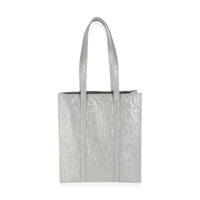 Prada Slate Grey Nappa Small Antique Tote Handbag stamp