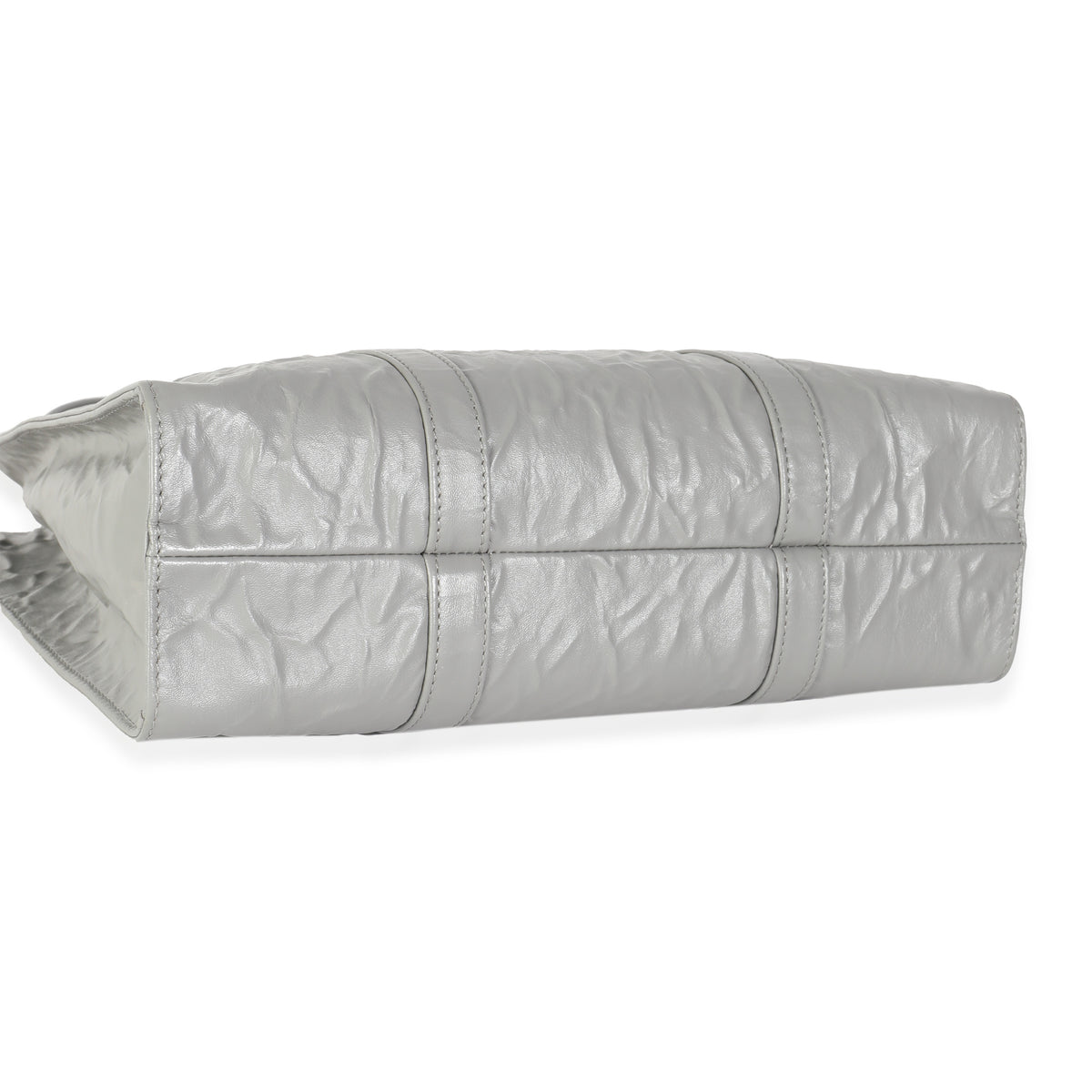 Slate Grey Nappa Small Antique Tote